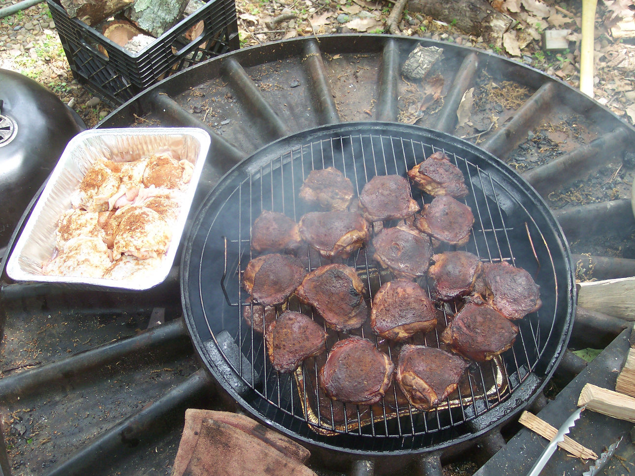 Pulled Chicken BBQ in the making